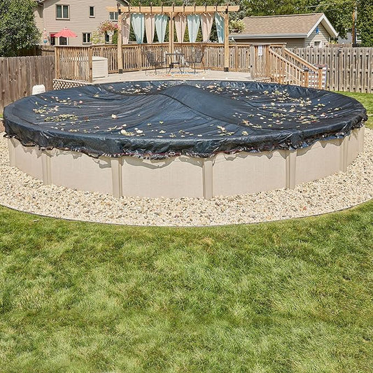 Doheny’s Professional Grade Leaf Nets for Above Ground Pools – 28' Round – Makes Clean-Ups Fast – Lightweight, Versatile & Durable – Keeps Leaves Out