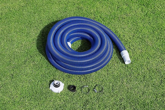 Bestway Flowclear Pool Cleaning Vacuum Hose 30 Feet | Compatible with Most Swimming Pools | Includes Adapter and Hose Clamps